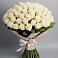 Букет 101 беля роза Белоснежка в Лесной