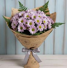 Букет цветов из:  Хризантемы в Лесной