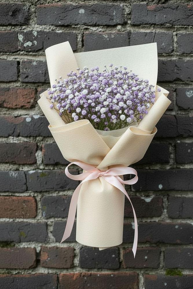 Букет цветов из: Гипсофила в Лесной