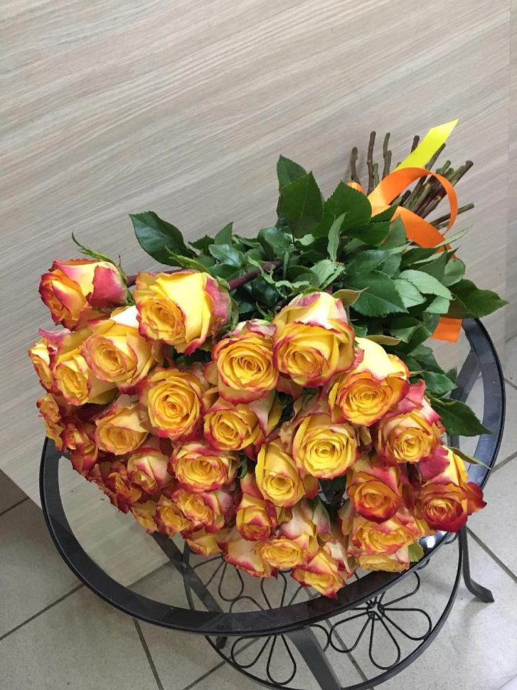 Букет Желтые розы в Лесной