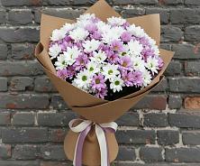 Букет цветов из:  Хризантемы в Лесной