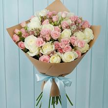 Букет цветов из:  Розы в Лесной